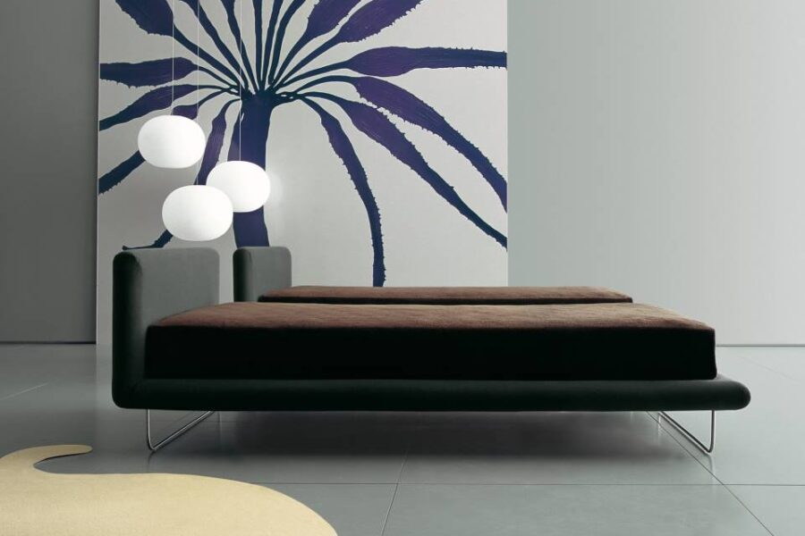 AVALON BED FROM LIVING DIVANI | A SLEEK DESIGN MADE UP OF SINUOUS CONTOURS.